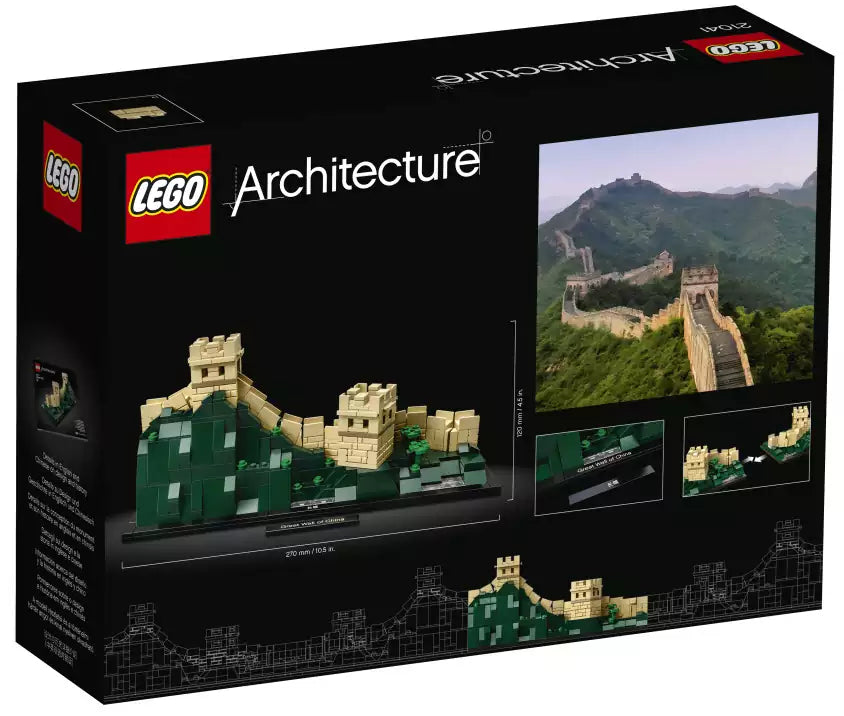 Box Rückansicht: LEGO Architecture 21041 Die Chinesische Mauer