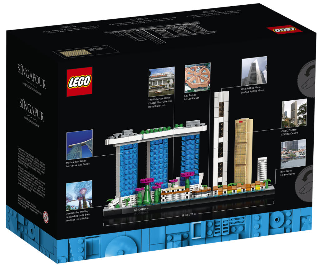 Box Rückansicht: LEGO Architecture 21057 Singapur