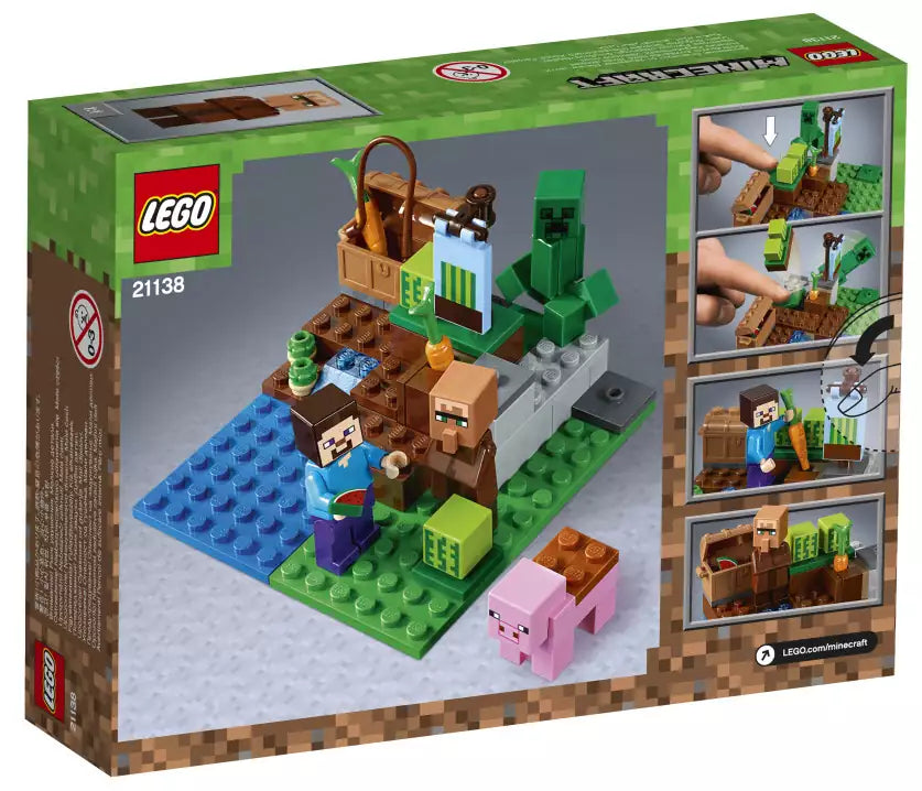 Box Rückansicht: LEGO Minecraft 21138 Melonenplantage