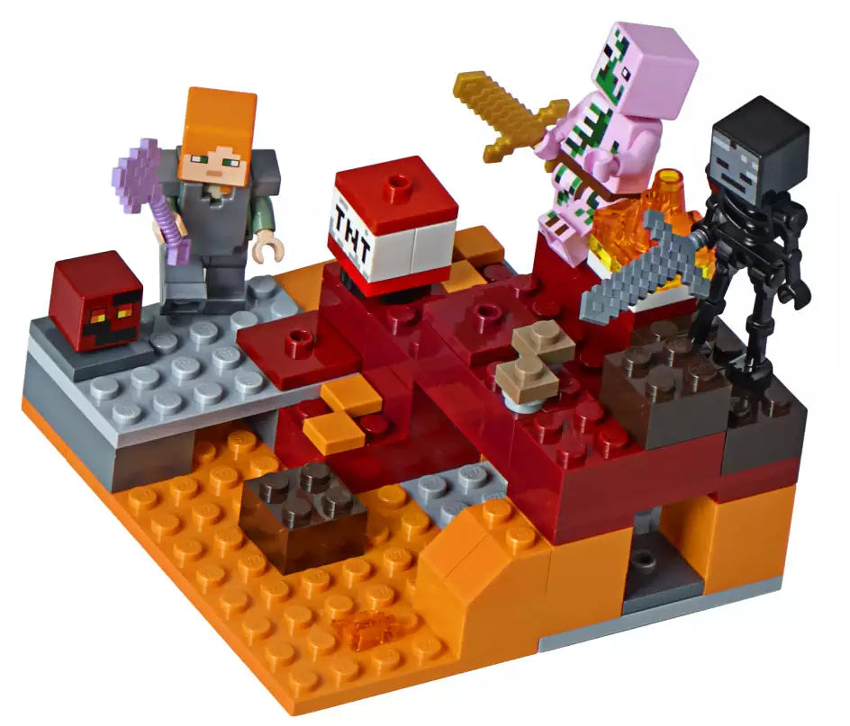 Inhalt: LEGO Minecraft 21139 Nether-Abenteuer