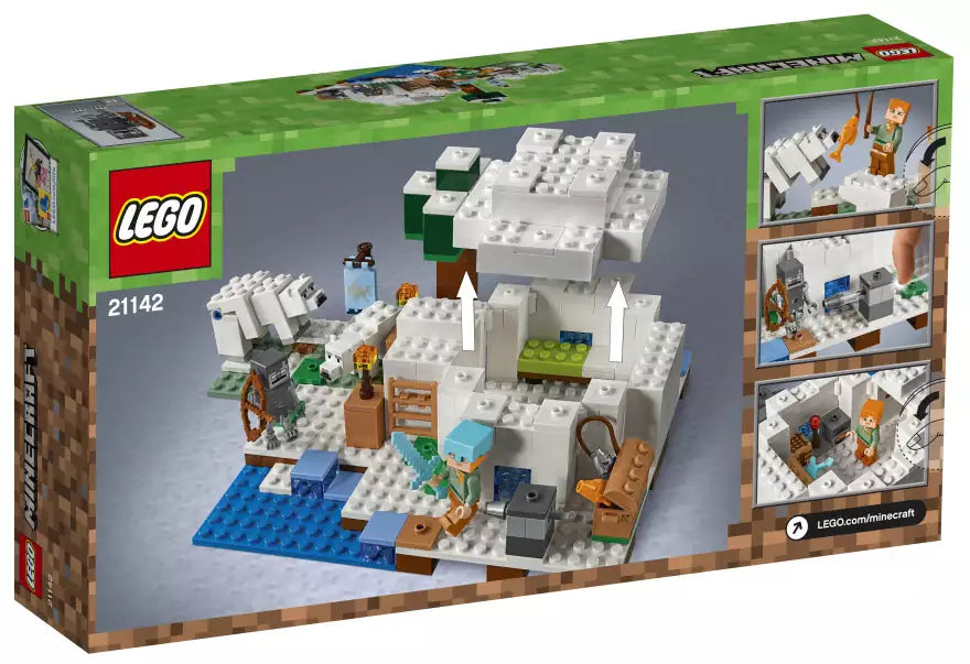 Box Rückansicht: LEGO Minecraft 21142 Eisiglu