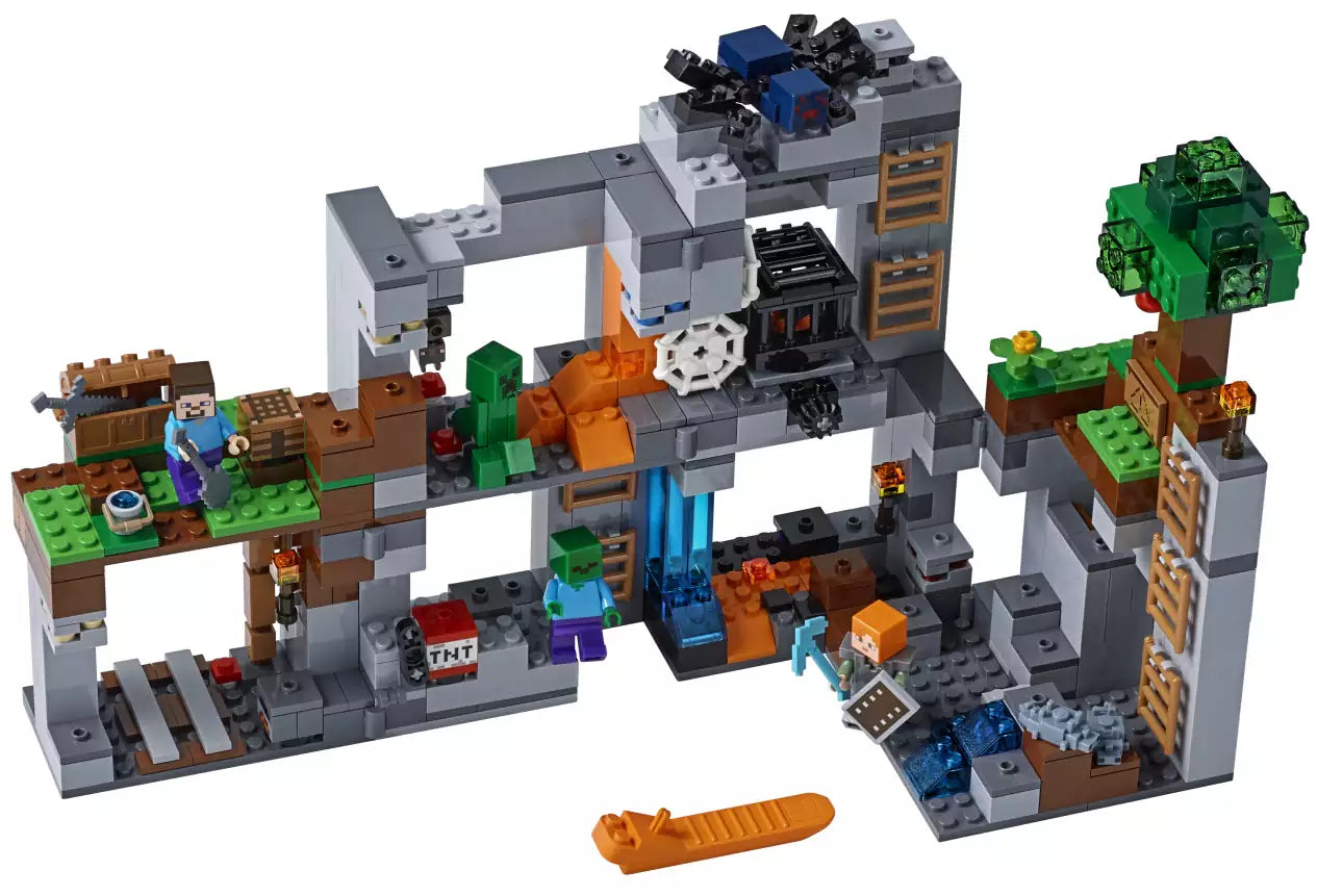 Inhalt: LEGO Minecraft 21147 Abenteuer in den Felsen