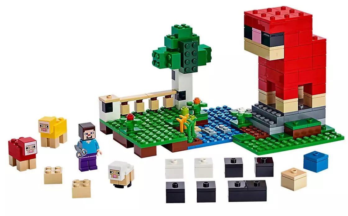 Inhalt: LEGO Minecraft 21153 Die Schaffarm