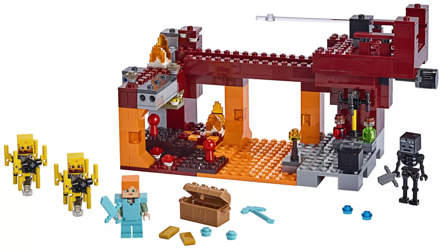 Inhalt: LEGO Minecraft 21154 Die Brücke