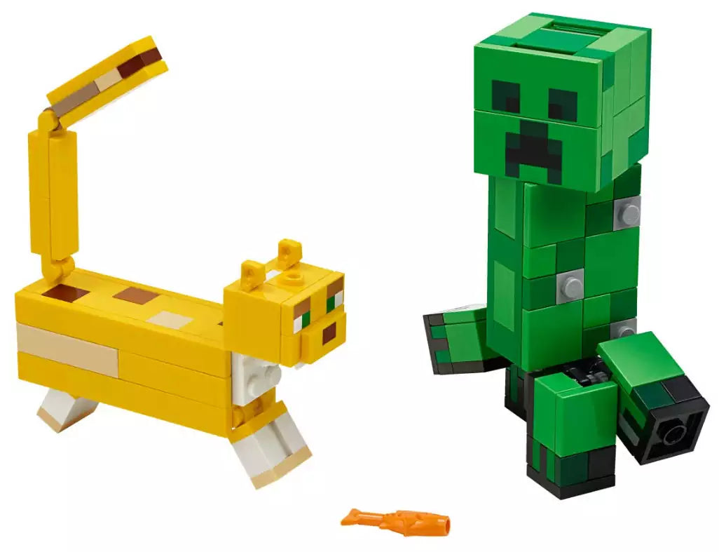 Inhalt: LEGO Minecraft 21156 BigFig Creeper und Ozelot