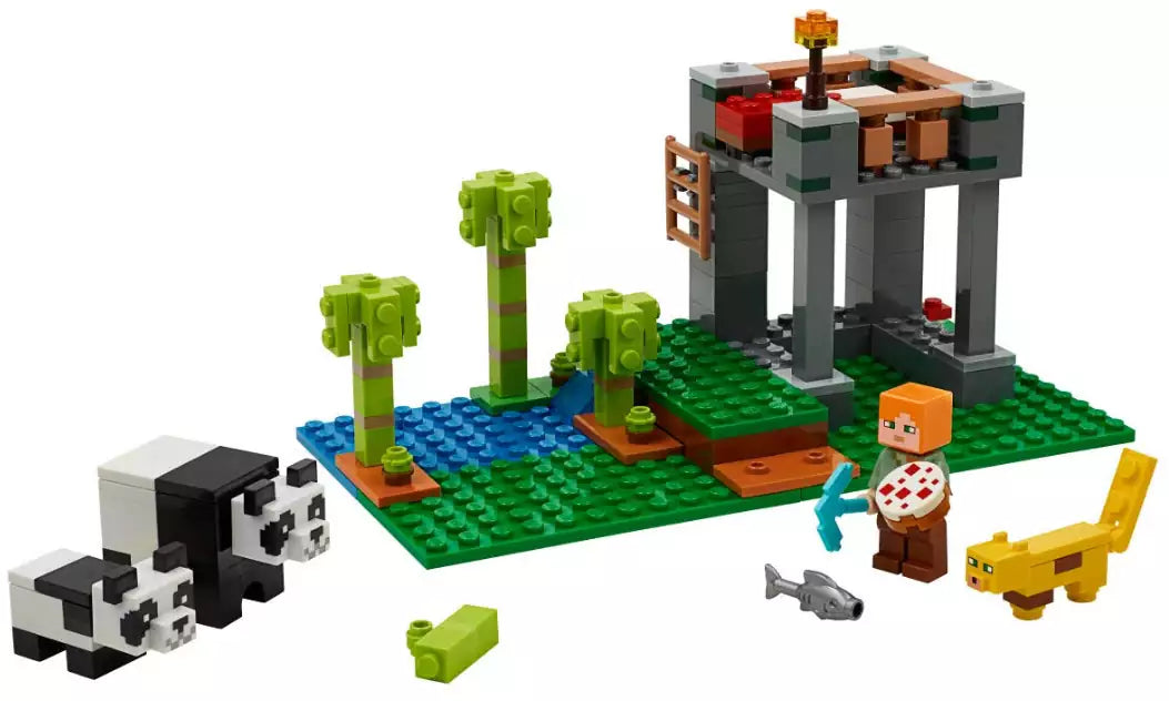 Inhalt: LEGO Minecraft 21158 Der Panda-Kindergarten
