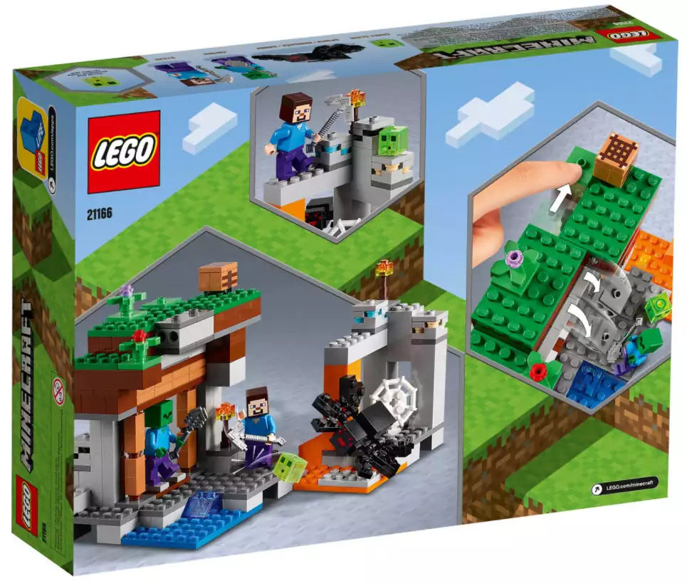 Box Rückansicht: LEGO Minecraft 21166 Die verlassene Mine