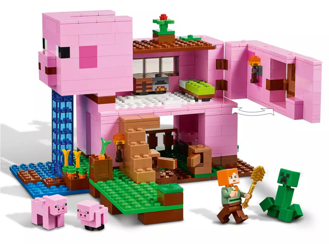 Inhalt: LEGO Minecraft 21170 Das Schweinehaus