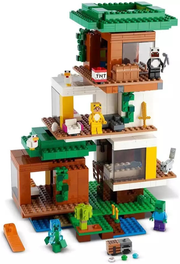 Inhalt: LEGO Minecraft 21174 Das moderne Baumhaus