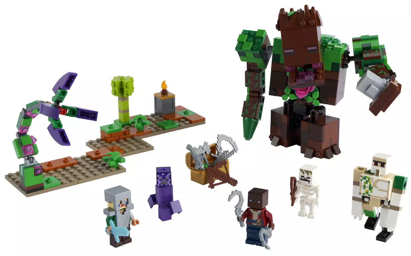 Inhalt: LEGO Minecraft 21176 Die Dschungel Ungeheuer