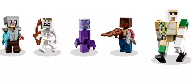 Minifiguren: LEGO Minecraft 21176 Die Dschungel Ungeheuer