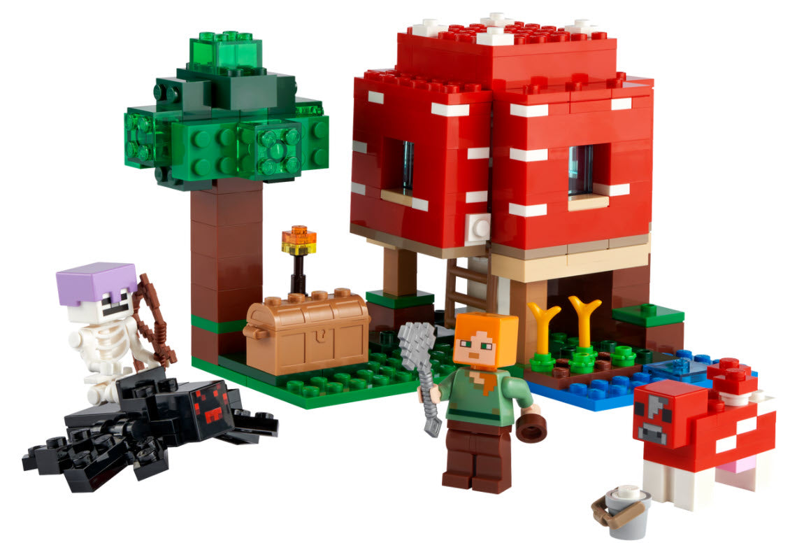 Inhalt: LEGO Minecraft 21179 Das Pilzhaus