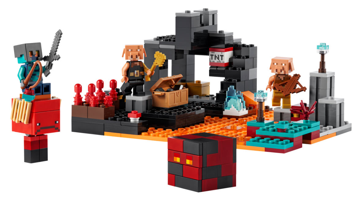 Inhalt: LEGO Minecraft 21185 Die Netherbastion
