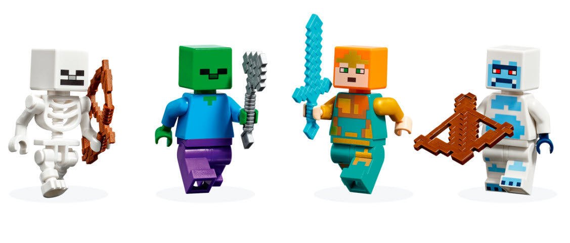 Minifiguren: LEGO Minecraft 21186 Der Eispalast