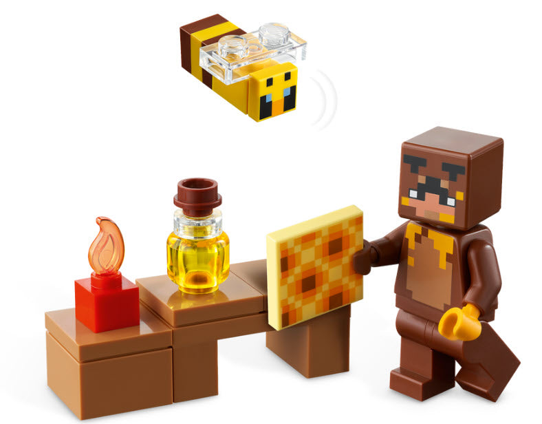 Minifiguren: LEGO Minecraft 21241 Das Bienenhäuschen