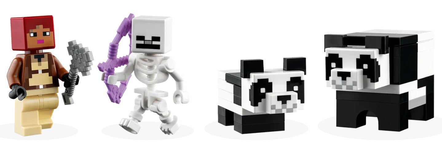 Minifiguren: LEGO Minecraft 21245 Das Pandahaus
