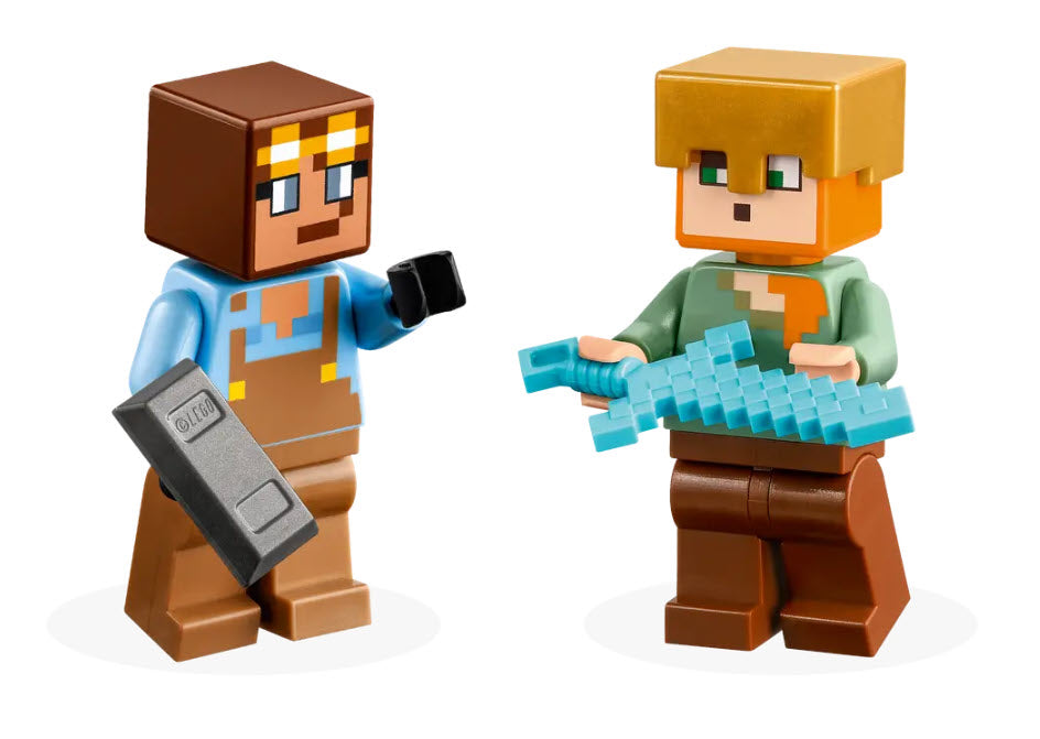 Minifiguren: LEGO Minecraft 21252 Die Waffenkammer
