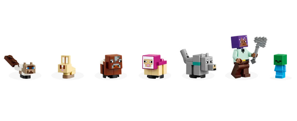 Minifiguren: LEGO Minecraft 21253 Das Tierheim