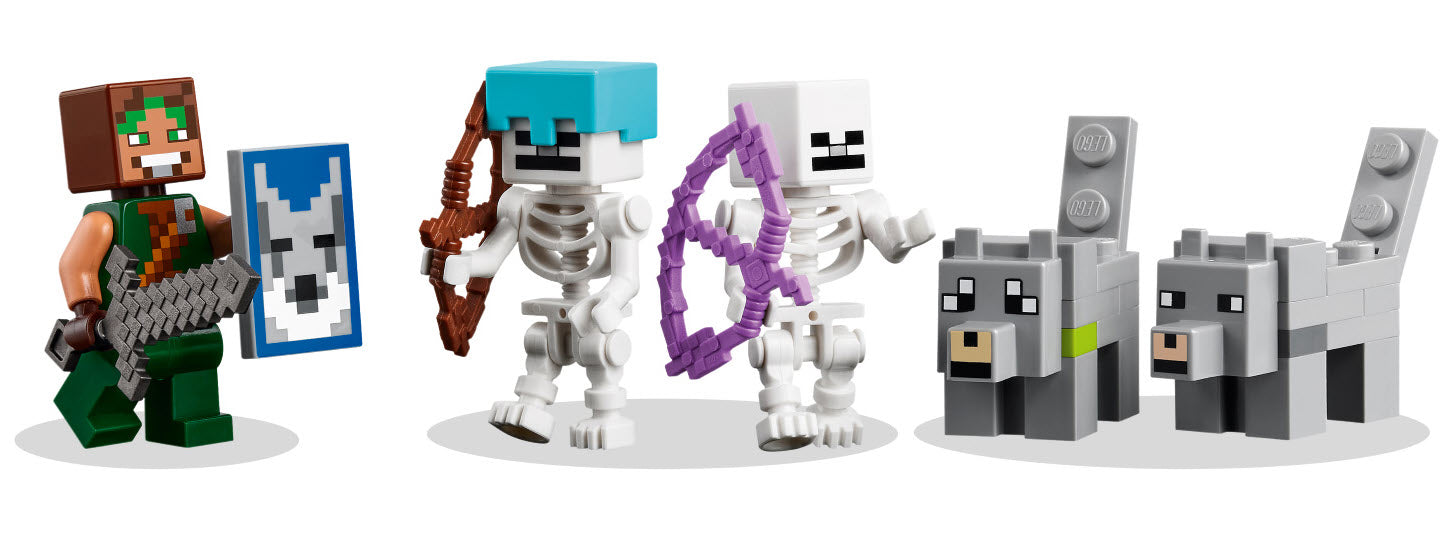 Minifiguren: LEGO Minecraft 21261 Die Wolfsfestung