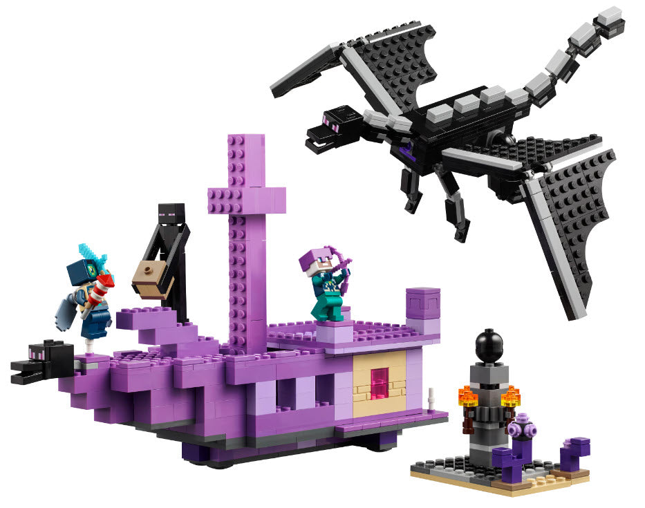 Inhalt: LEGO Minecraft 21264 Der Enderdrache und das Endschiff