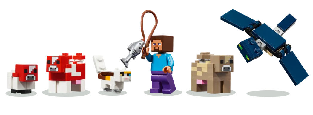 Minifiguren: LEGO Minecraft 21270 Das Pilzkuh-Haus