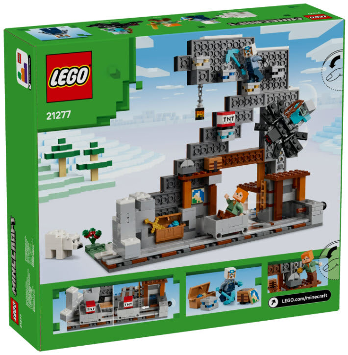 Box Rückseite: LEGO Minecraft 21277 Die Spitzhackenmine