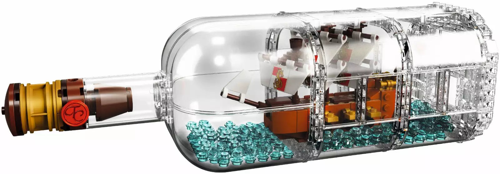 Detail: LEGO Ideas 21313 Schiff in der Flasche