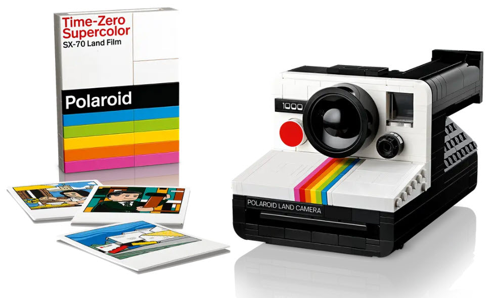Detail: LEGO Ideas 21345 Polaroid OneStep SX-70 Sofortbildkamera