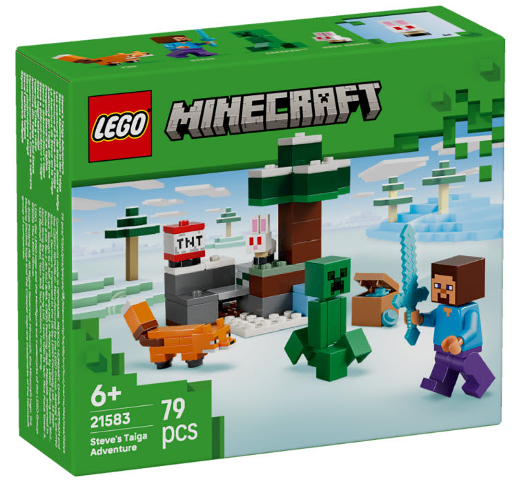 LEGO Minecraft 21583 Steves Abenteuer in der Taiga
