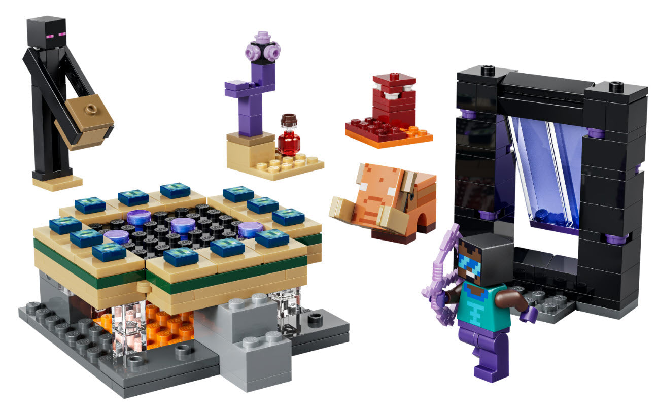Inhalt: LEGO Minecraft 21584 Reise durch Nether und Endportal