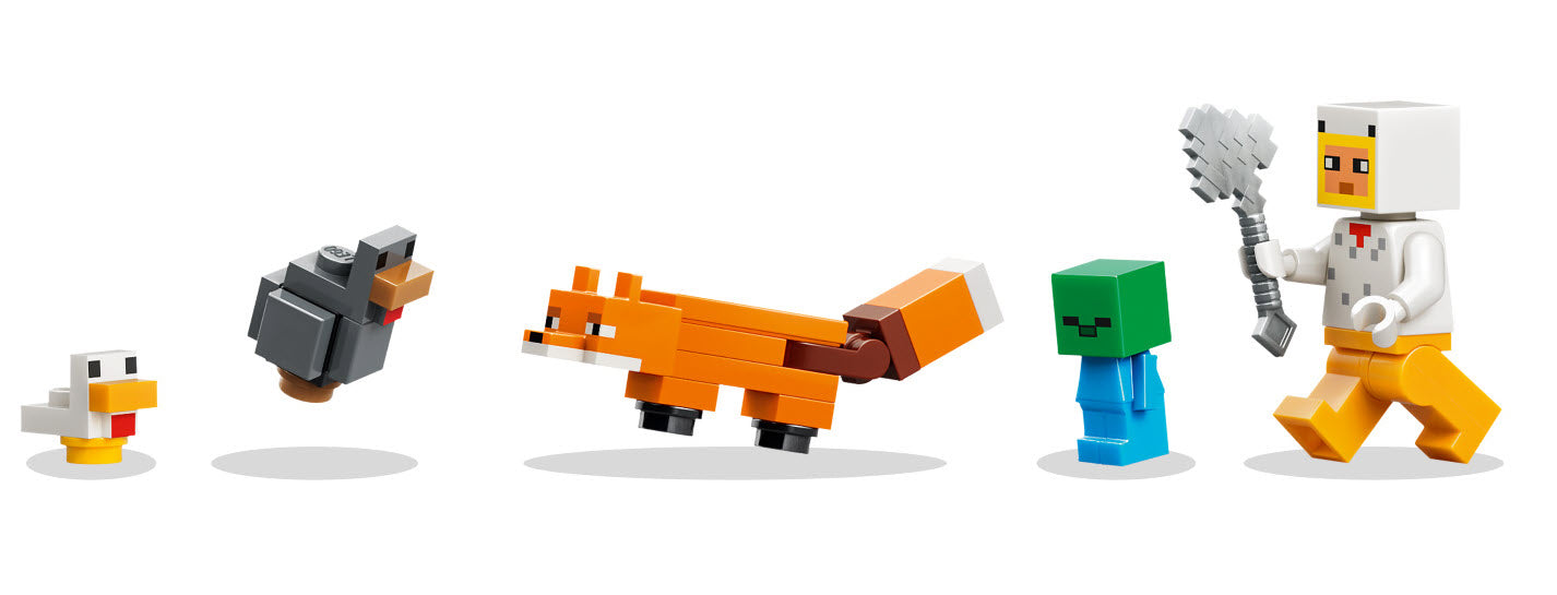 Minifiguren: LEGO Minecraft 21585 Hühnerfarm
