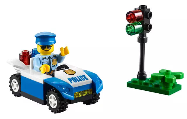 Inhalt: LEGO Juniors 30339 Polizeiauto mit Ampel