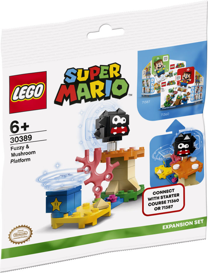 LEGO Super Mario 30389 Fuzzy & Pilz-Plattform – Erweiterungsset