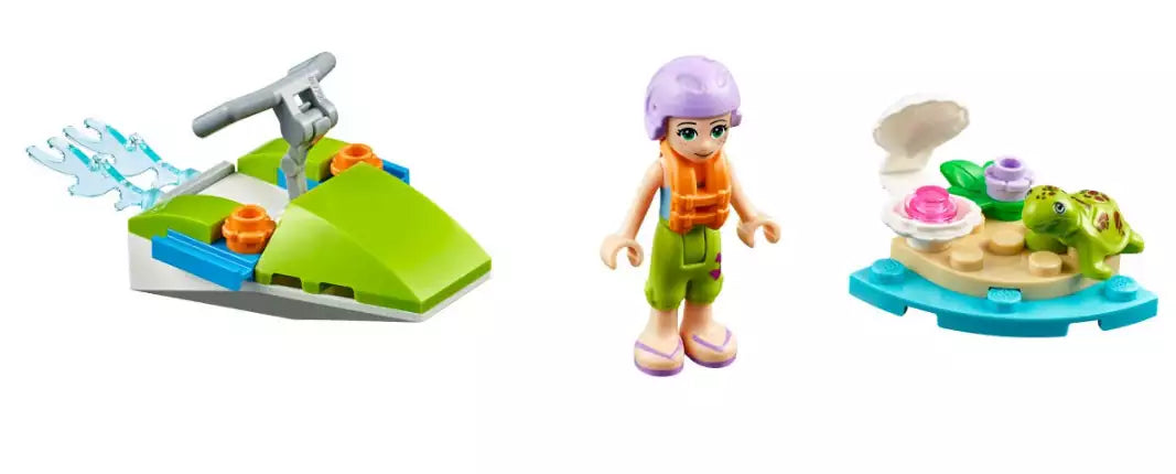 Inhalt: LEGO Friends 30410 Mias Schildkröten-Rettung