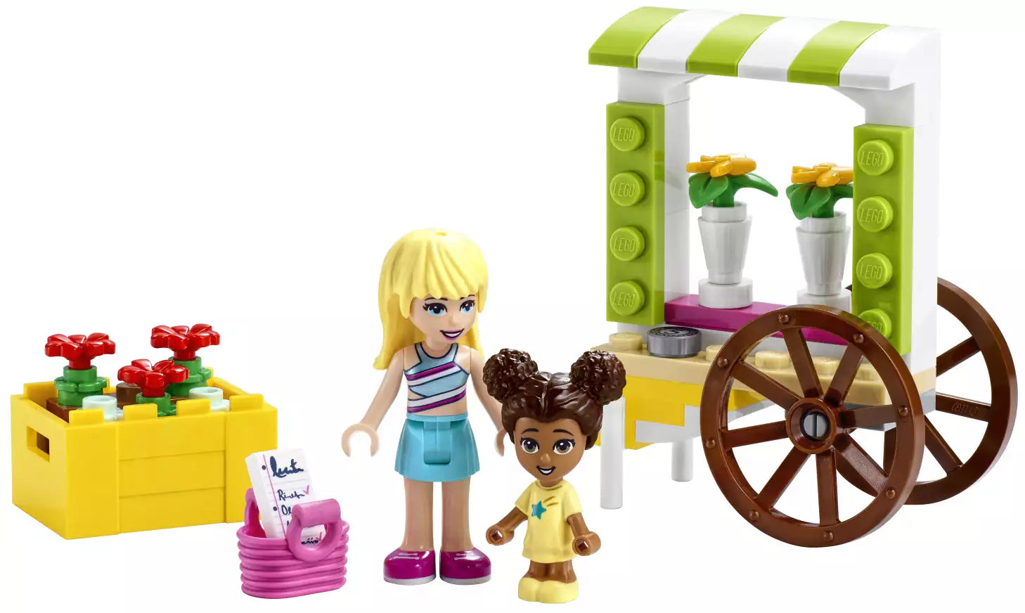 Inhalt: LEGO Friends 30413 Blumenwagen
