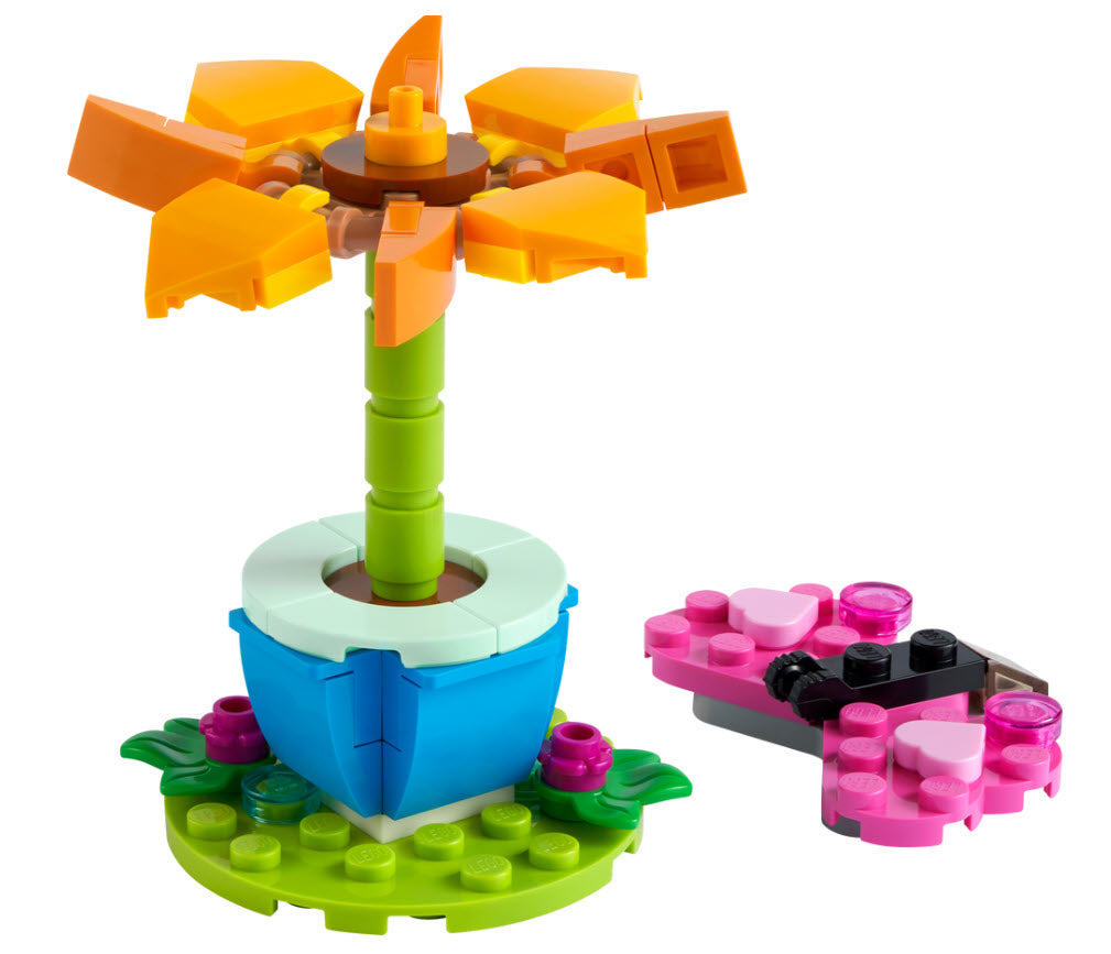 Inhalt: LEGO Friends 30417 Gartenblume und Schmetterling