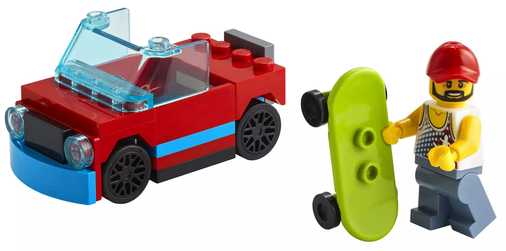 Inhalt: LEGO City 30568 Skateboarder
