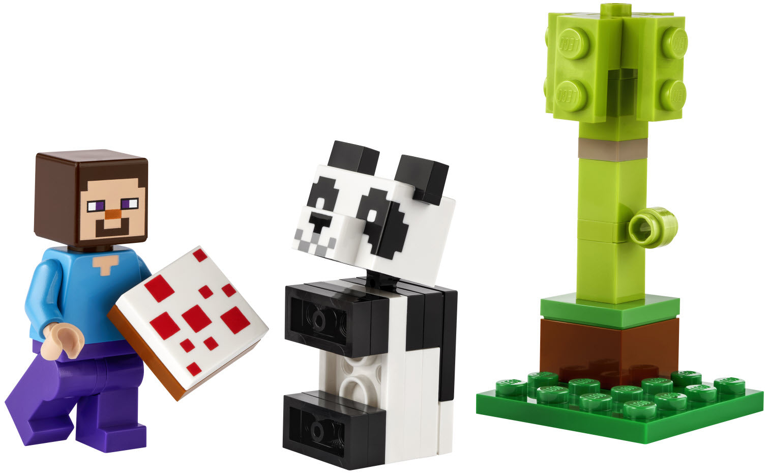 Inhalt: LEGO Minecraft 30672 Steve mit Baby-Panda