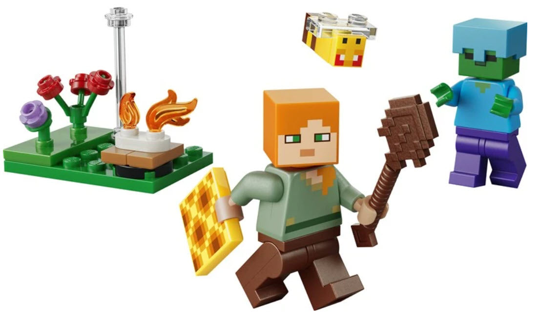 Inhalt: LEGO Minecraft 30732 Alex’ Begegnung am Lagerfeuer
