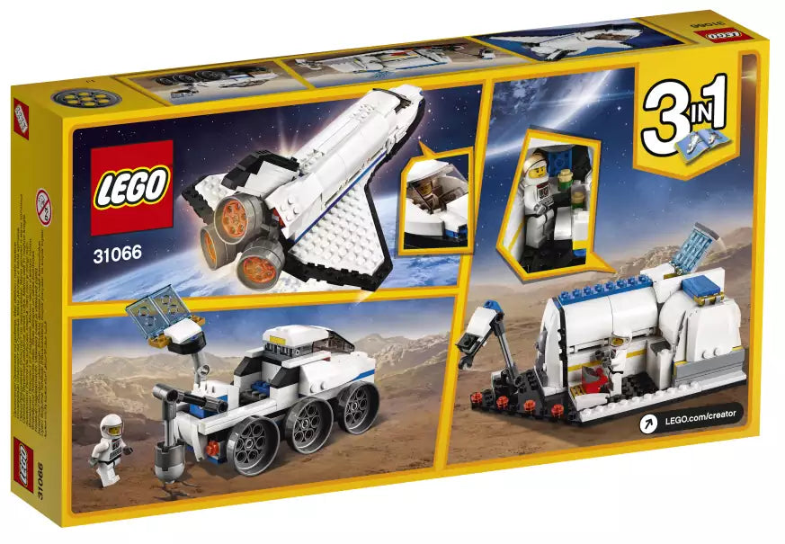 LEGO Creator 31066 Forschungs-Spaceshuttle, Box Rückansicht