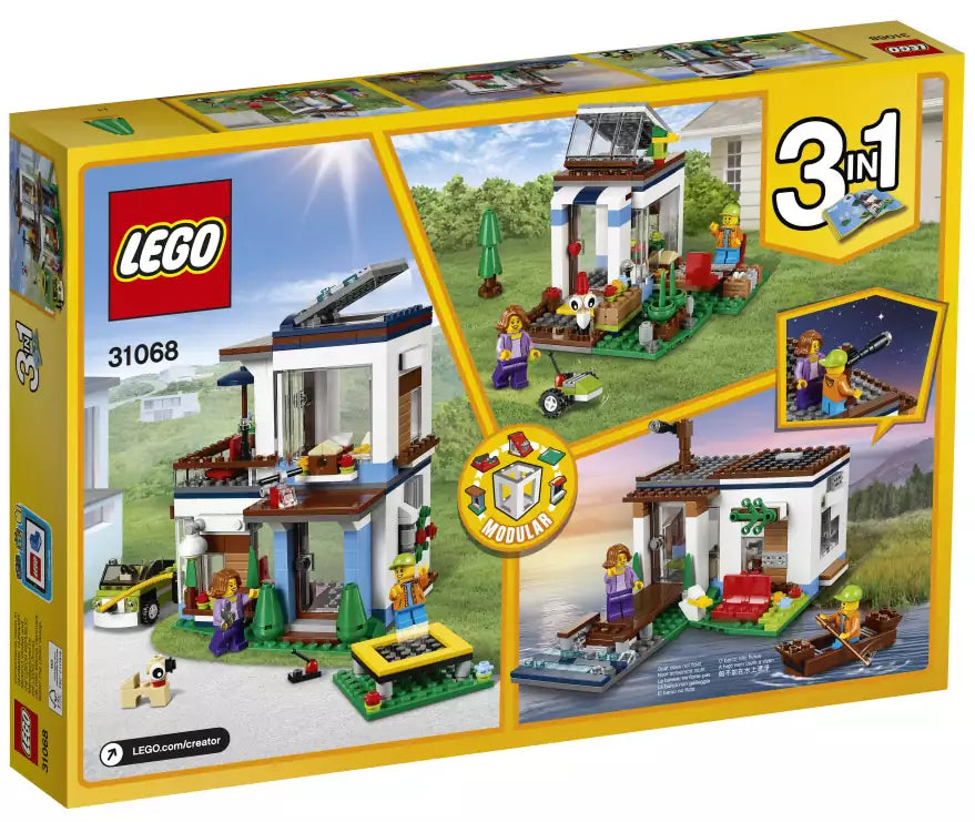 LEGO Creator 31068 Modernes Zuhause, Box Rückansicht