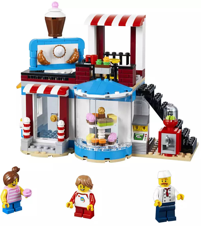 Inhalt: LEGO Creator 31077 Modulares Zuckerhaus