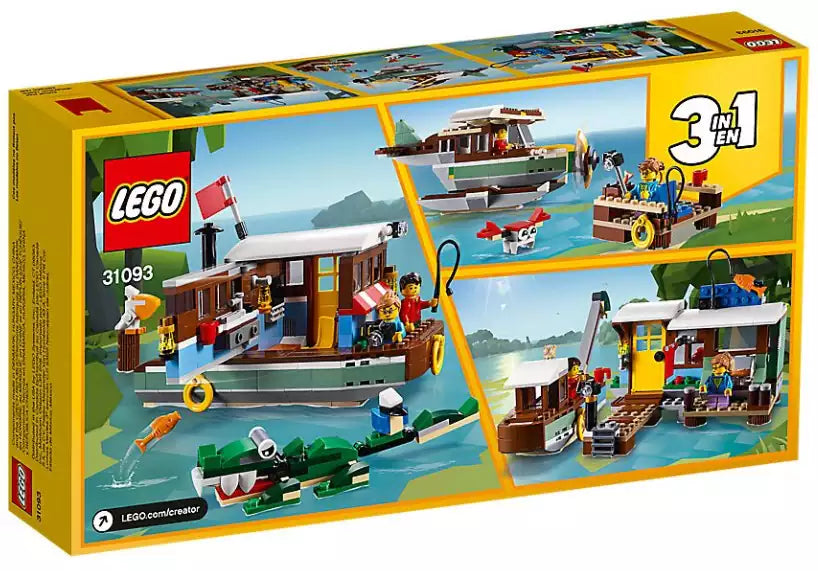 Box Rückseite: LEGO Creator 31093 Hausboot