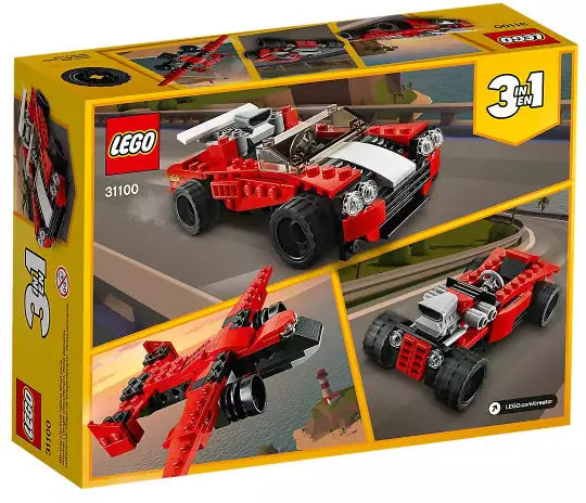 Box Rückseite: LEGO Creator 31100 Sportwagen