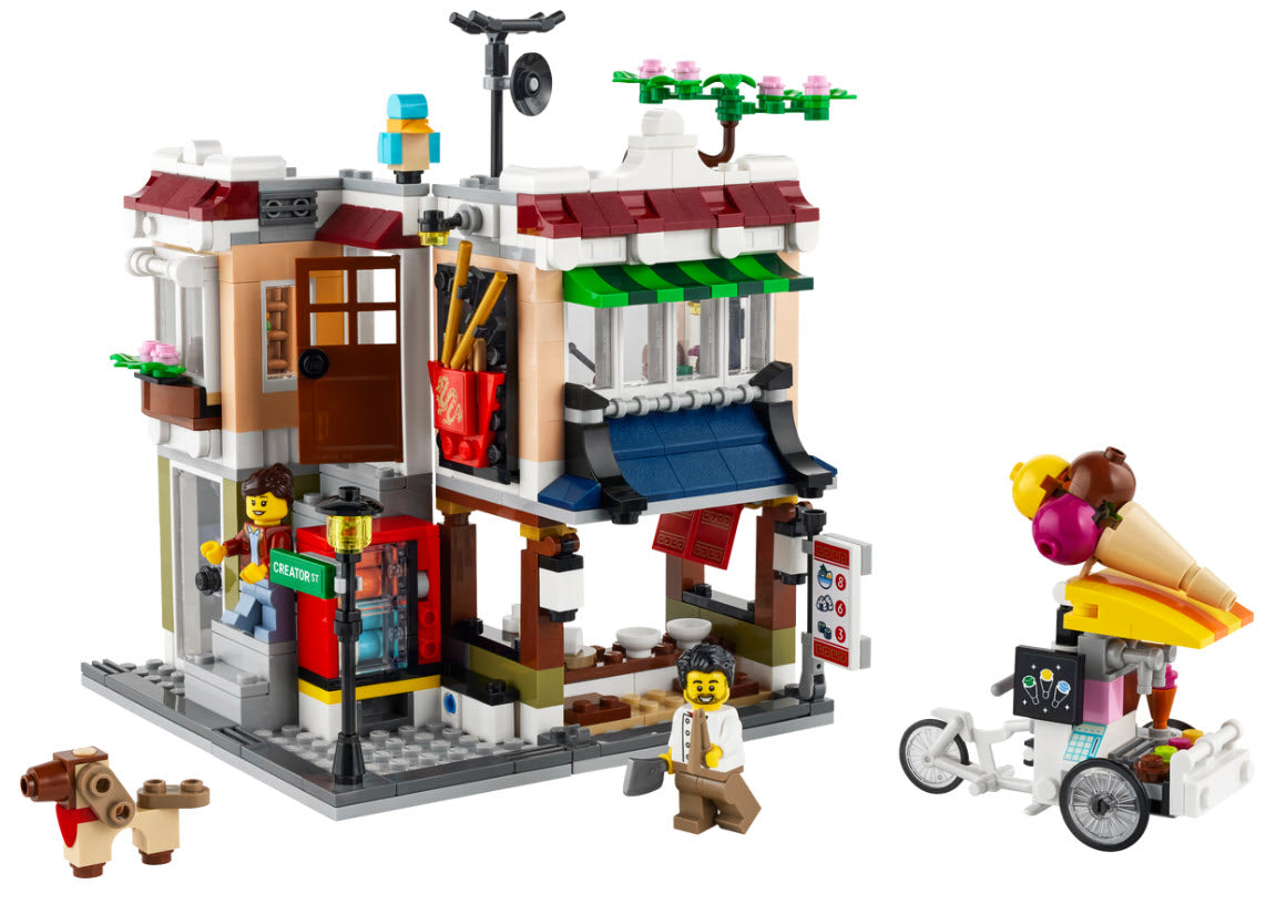 Inhalt: LEGO Creator 31131 Nudelladen