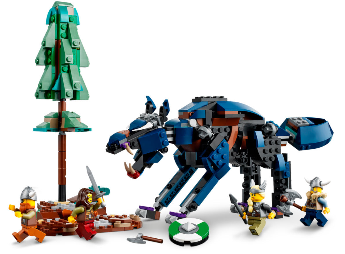 Alternativmodell 2: LEGO Creator 31132 Wikingerschiff mit Midgardschlange