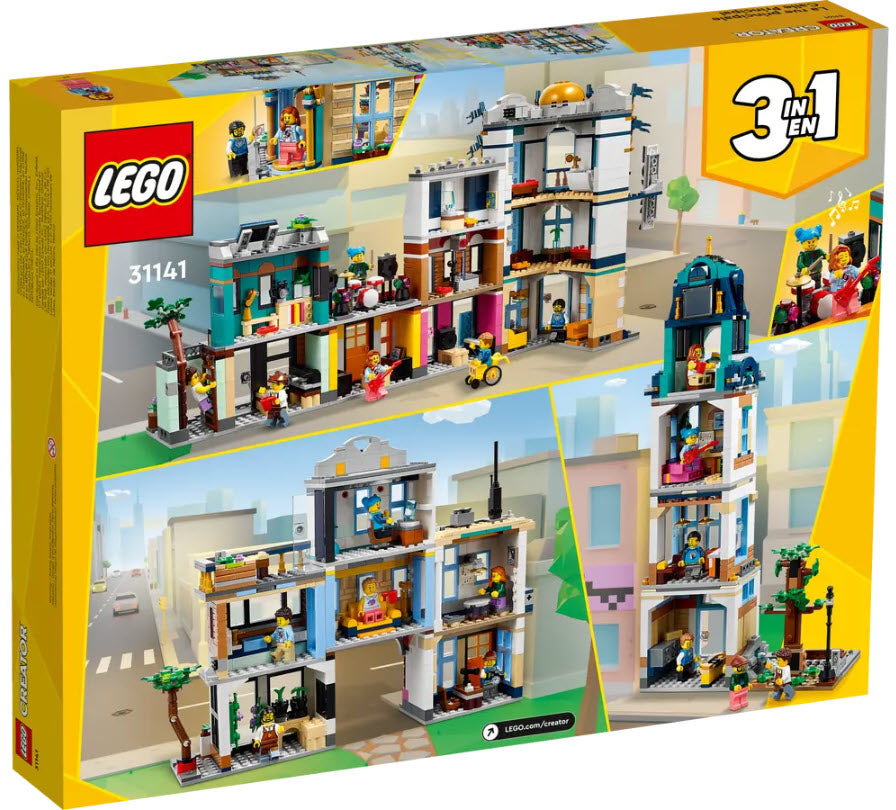 Box Rückseite: LEGO Creator 31141 Hauptstraße
