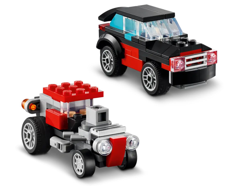 Alternativmodell 2: LEGO Creator 31146 Tieflader mit Hubschrauber