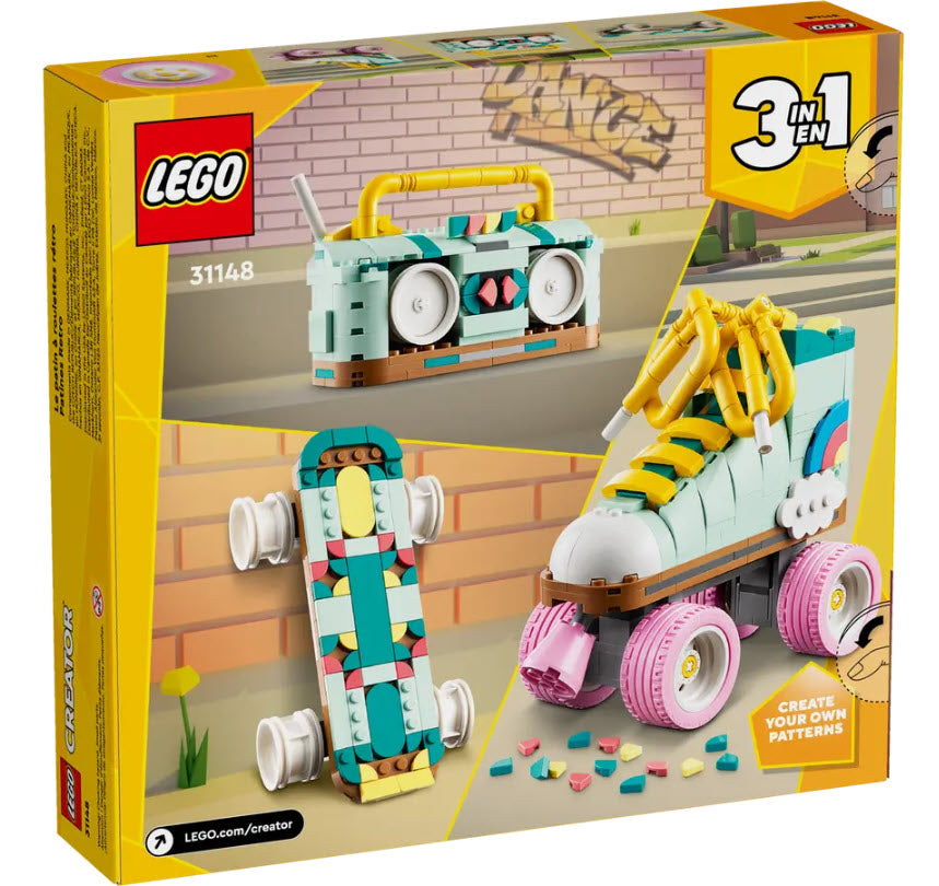 Box Rückseite: LEGO Creator 31148 Rollschuh