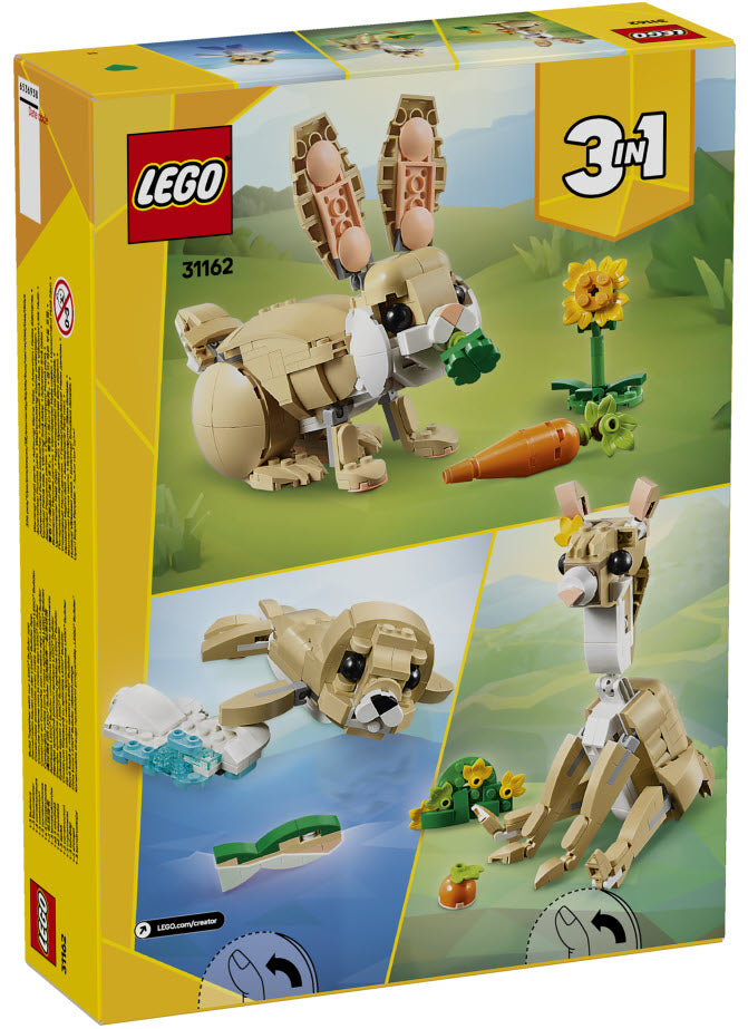 Box Rückseite: LEGO Creator 31162 Häschen